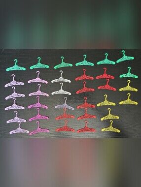 Vintage Barbie Doll Clothing Hangers Lot Of 34